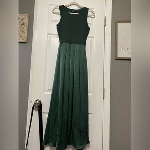 Blu Pepper Green Sleeveless Dress